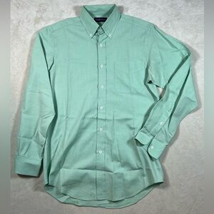Ralph Lauren Purple Label Size Small Made in Italy Green Dress Shirt EUC RLPL